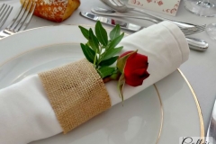 rond de serviette fleuri