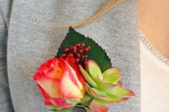 boutonnière plante grasse
